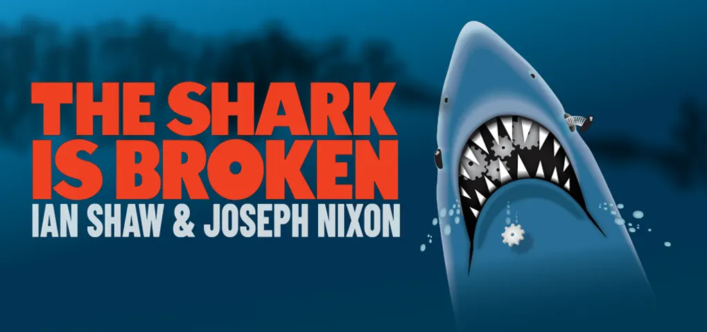 The Shark is Broken.
illustration of a mechanical shark breaking down.